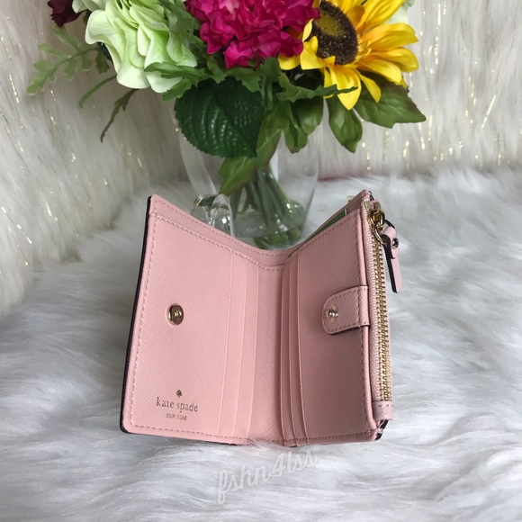 🔥SALE🔥Kate Spade SM Zip Bifold Flamingo Wallet - Picture 6 of 8
